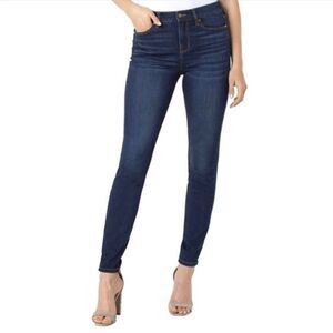 Cabi #5493 Rinse Skinny Dark Wash Stretch Mid-rise Denim Jeans Size 8